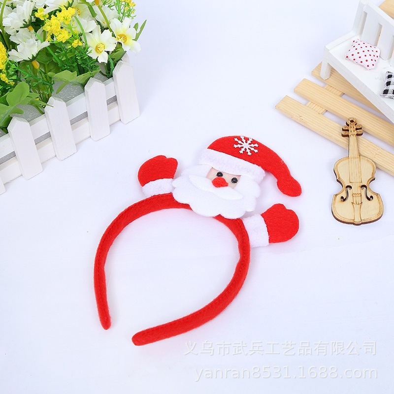 Reindeer Antlers Headband - ที่คาดผมกวางเรนเดียร์เรืองแสง LED พร้อมเขากวาง ซานตาคลอส สำหรับงานปาร์ตี้คริสต์มาส คอสเพลย์