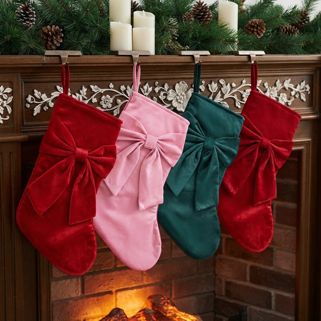 ถุงเท้าคริสต์มาส 1 ชิ้น, ถุงขอ - Christmas Stocking Hanging บทวิจารณ์และราคา