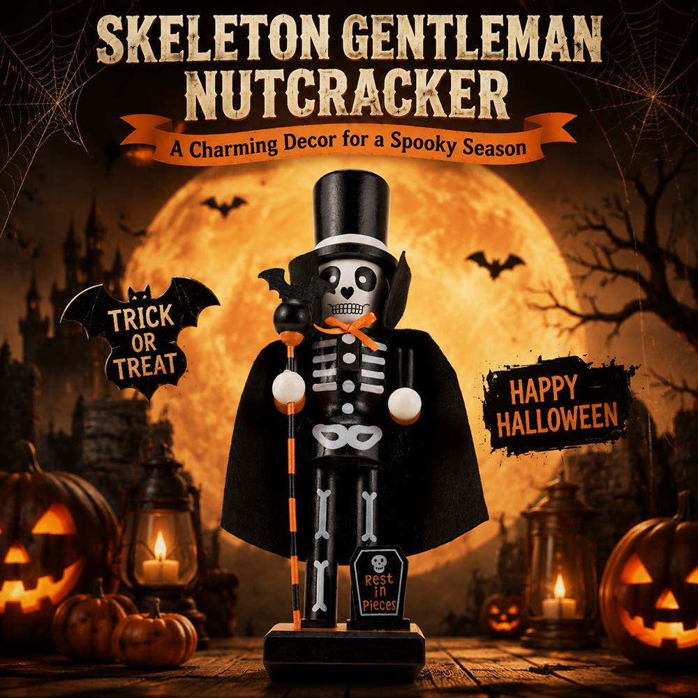 ของตกแต่งฮาโลวีนทำจากไม้เนื้อแ - Nutcracker Figurine บทวิจารณ์และราคา
