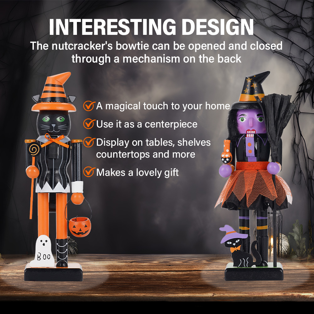 ของตกแต่งฮาโลวีนทำจากไม้เนื้อแ - Nutcracker Figurine บทวิจารณ์และราคา