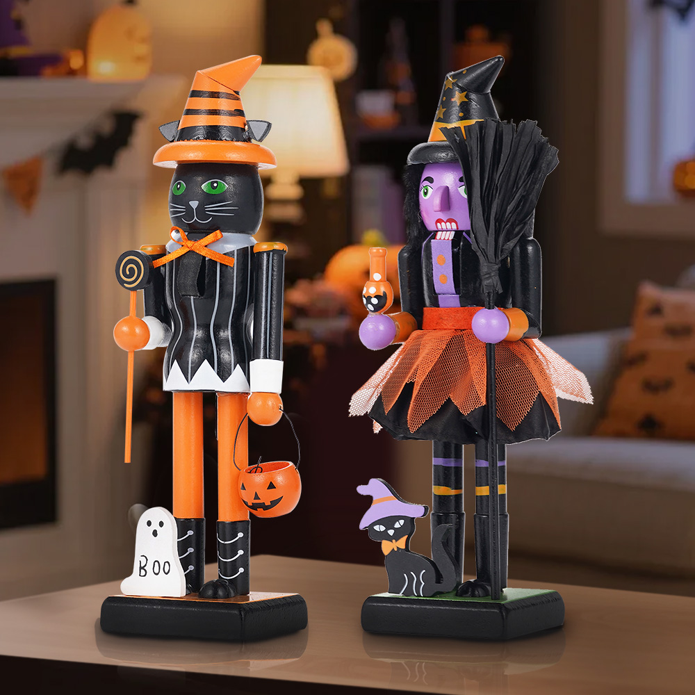ของตกแต่งฮาโลวีนทำจากไม้เนื้อแ - Nutcracker Figurine บทวิจารณ์และราคา