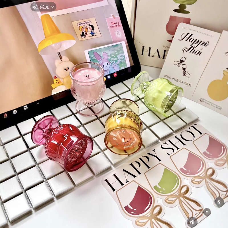 ชุดของขวัญเทียนหอมรูปทรงแก้วไว - Holiday Candle Set บทวิจารณ์และราคา